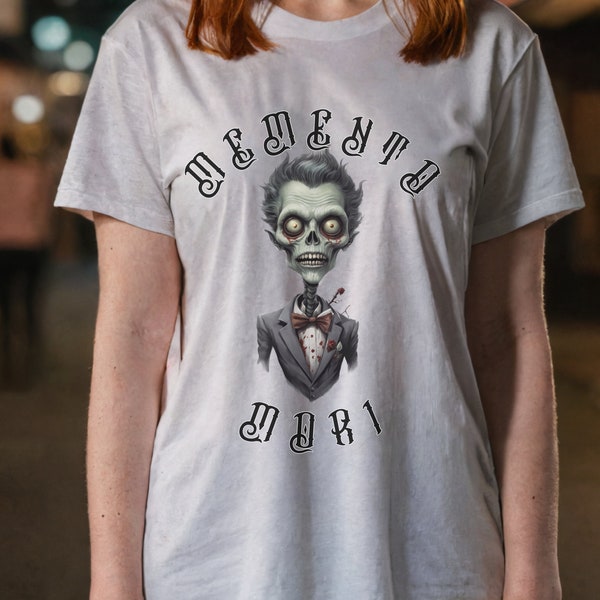 T-shirt streetwear memento mori zombie stylé