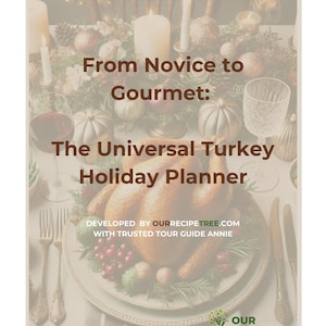 Traditional Turkey Holiday Meal Planner with Fillable Checklists for Perfect Preparation