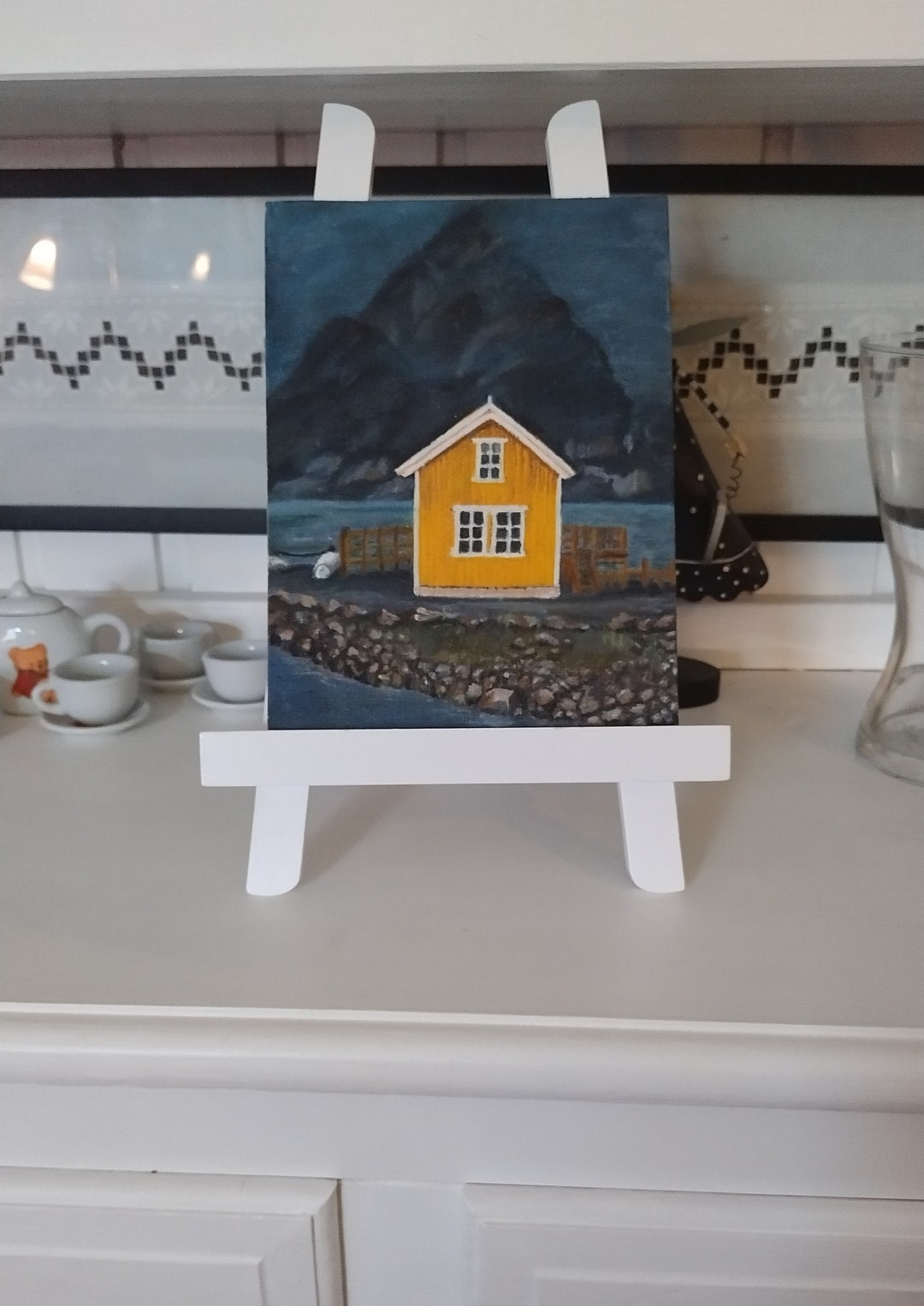 Original Oil Paint House in Norway Etsy