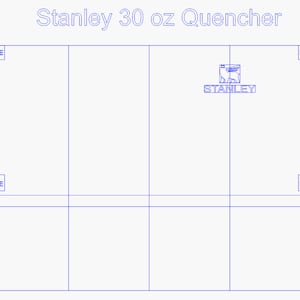 Stanley Tumbler Template—30oz Quencher   Laser-Ready—SVG—Instant Download