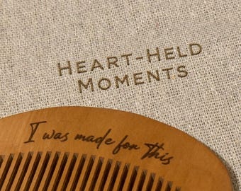 Custom Engraved Labor Comb | Birth Comb | Mothers, Midwives & Doulas