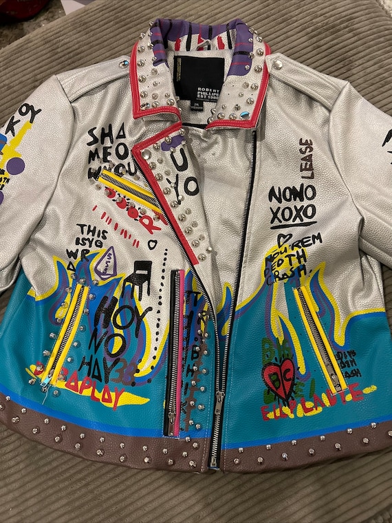 Veste En Simili Cuir XOXO Taille S - Noire - Fabriquée Aux USA - Occasion Bon état