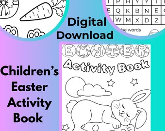 Children’s Easter Activity Printout – Fun Kids 20-Page Digital Download