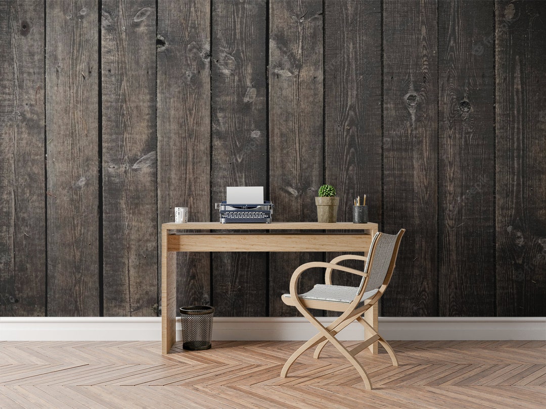 Wood Plank Wallpaper Wood Board Wallpaper Fake Wood Etsy