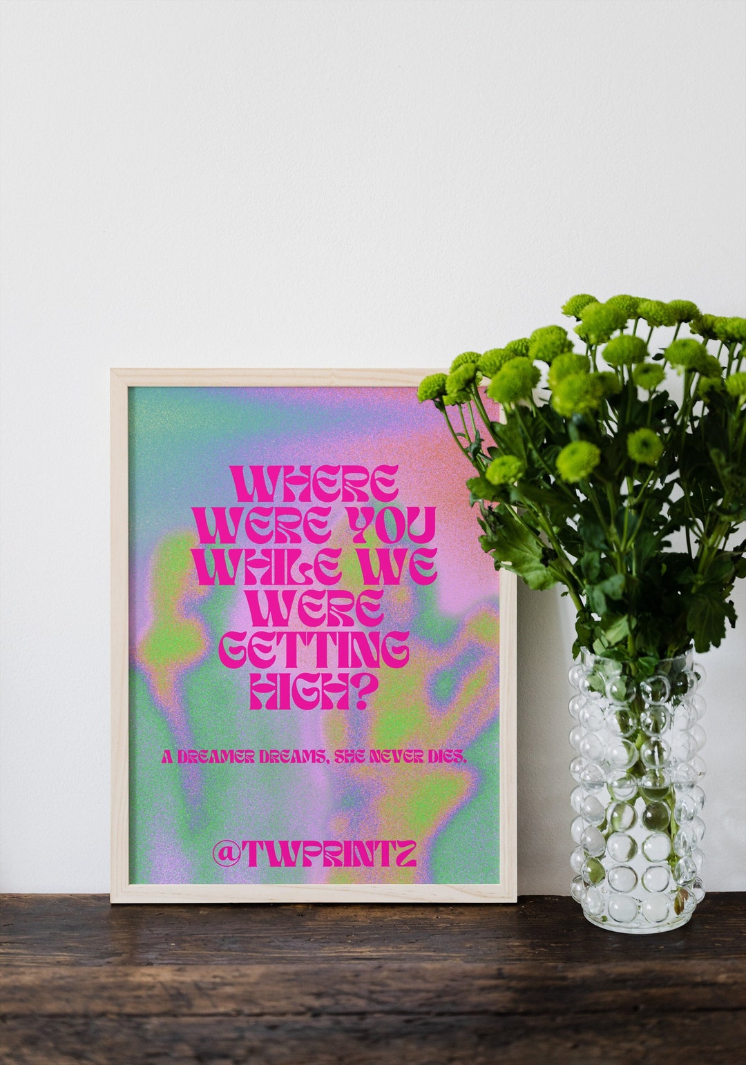 Where Were You While We Were Getting High Champagne Supernova Print - Etsy