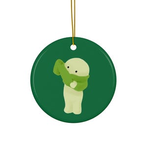 Smiski Gift, Smiski Dressing Christmas Ornament, Cute Holiday Decor, Quirky Christmas Gift for Smiski Lovers, Smiski Ornament