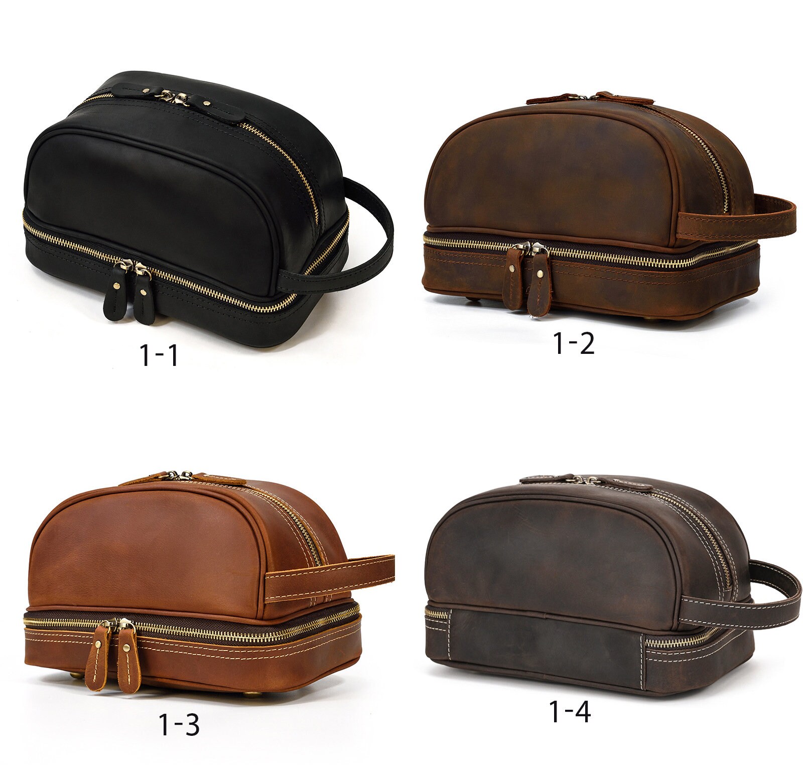 Personalized Leather Toiletry Bag Monogrammed Men Toiletry Bag Etsy