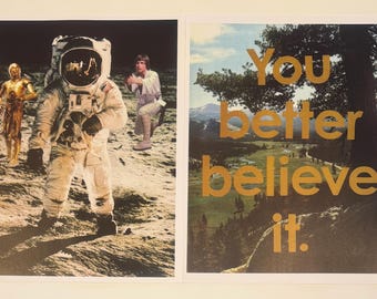 Moon Landing Collage Prints