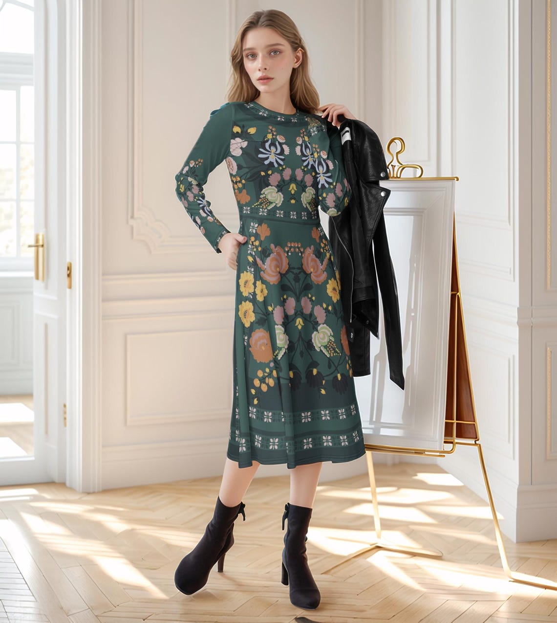 Kleid Damen Herbst