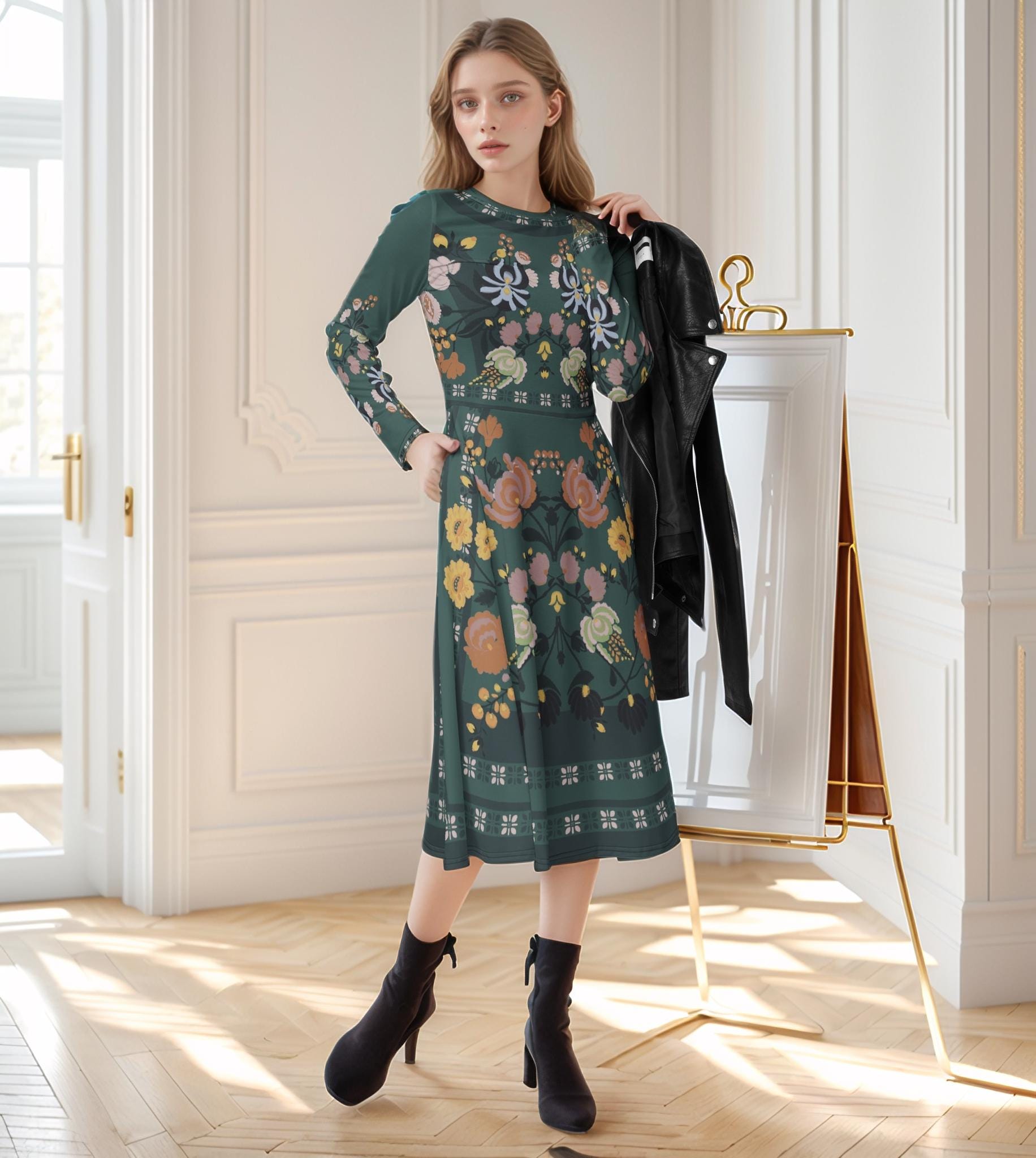 Kleid Damen Herbst