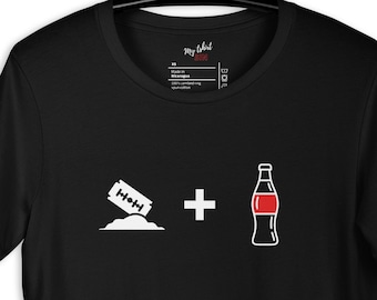 Vintage Coke + Cola T-shirt, Adult Humor, Aesthetics, Soft Drink funny t shirt Gift,