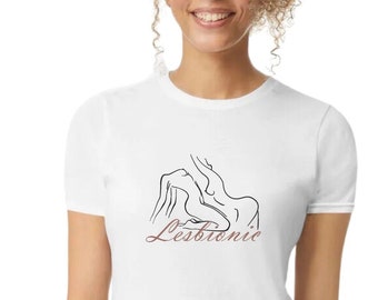 Lezbionic Women&#39;s short sleeve t-shirt for Bicurious wife and for her lesbian friends, lesbian pride shirt lesbian wedding gift.