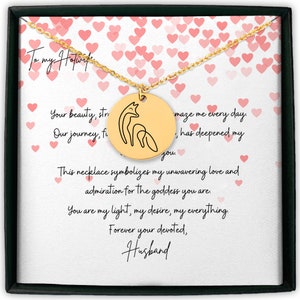 Gepersonaliseerde Hotwife sieraden vos ketting met gegraveerd op rug & kaartbericht - Perfect cadeau voor haar, slutwear, schoppenvrouw