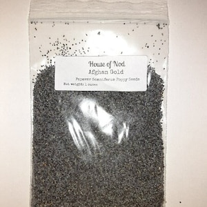 Afghan Poppy Seeds, Papaver Somniferum. 1 ounce. Fast, Free, and Discrete Shipping image 2