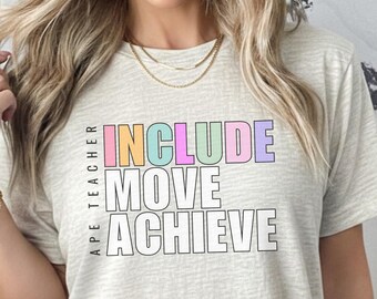 Adaptive Physical Education Teacher Shirt Inclusion PE Teacher Gift Movement Educator Shirt School Staff Outfit Back to School Gift