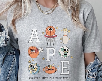 APE Teacher Shirt, Adapted Physical Education Teacher Shirt, PE Teacher Shirt, Gift for Ape Teacher, Sports Grid, Gym Teacher Shirt