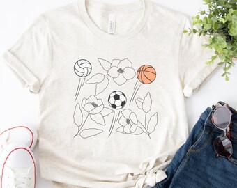 PE Teacher Shirt, APE Teacher Shirt, Adapted Physical Education Teacher Shirt, PE Coach Gift, ape Teacher Gift, Floral and Sports