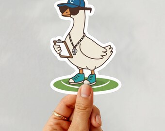 Coach Goose Sticker PE Teacher Decal APE Teacher Sticker Gym Coach Laptop Decal School Staff Water Bottle Sticker Gift Fun Teacher For Staff