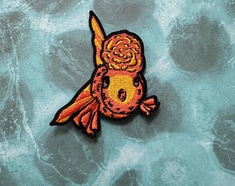 Oranda Goldfish Iron-On Patch: Aquarium Pet Fish Embroidery (3 inch)