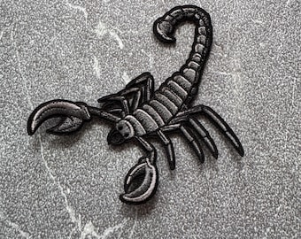 Scorpion Iron On Patch: 4" Bug Appliqué for Jacket