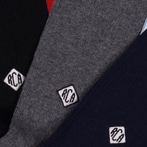 EMBROIDERED SOCKS, Each Embroidered Socks, Long and Tall Casual Comfy Embroidered Sock,Monogram Patterned-  Wicking Soft Casual Size8-12