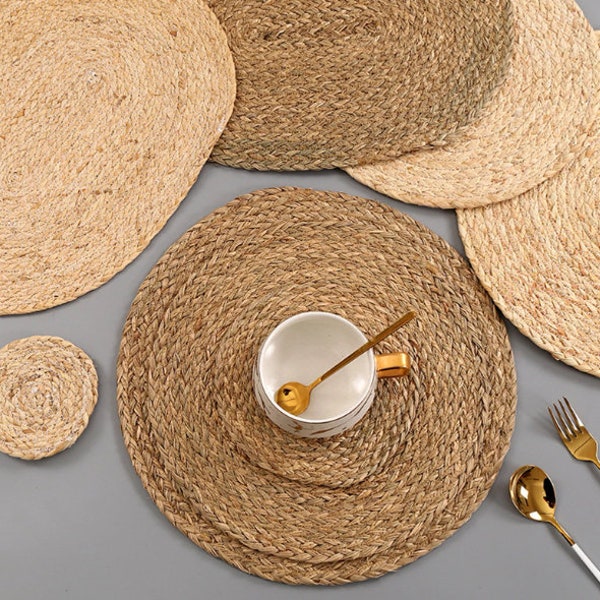 Round Woven Placemats Etsy