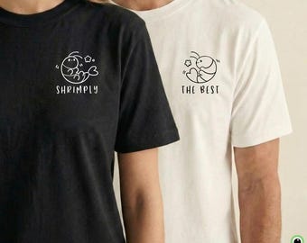 Shrimply The Matching Shirts - Set di magliette kawaii per coppie