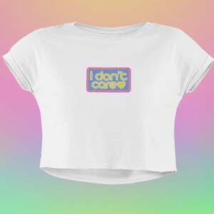 IDC Y2K Trendy Women’s Crop Tee Retro Y2K Fashion Urban Streetwear Vintage Design Comfortable Cute Baby Tee Babygirl Crop Top for Women Teen