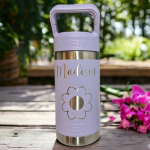 Laser Engraved Authentic Yeti 12oz Kids Bottle - Sloth - ImpressMeGifts