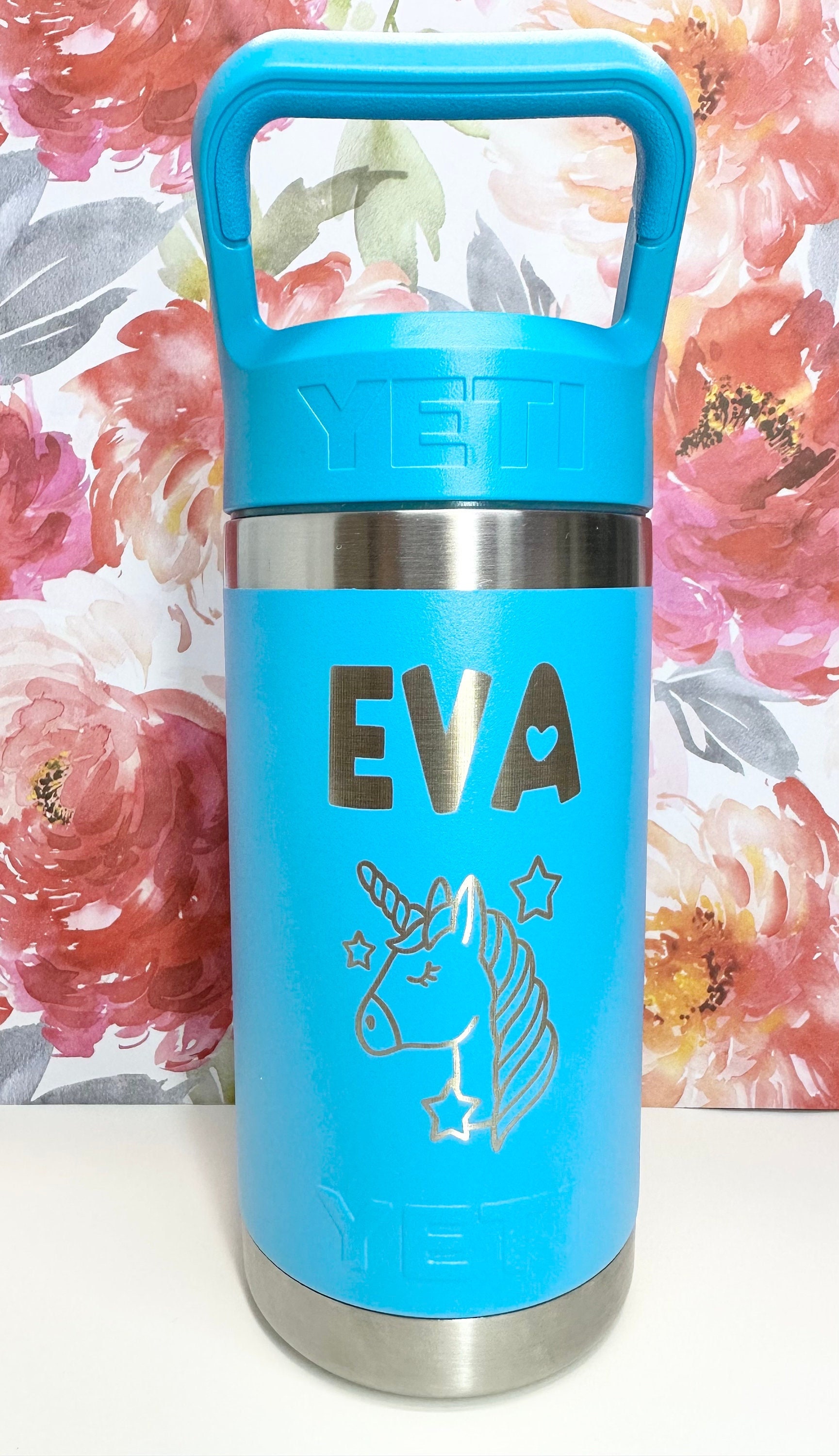 Custom kids YETI Rambler Jr., Laser engraved Kid's Tumbler – Four One Living