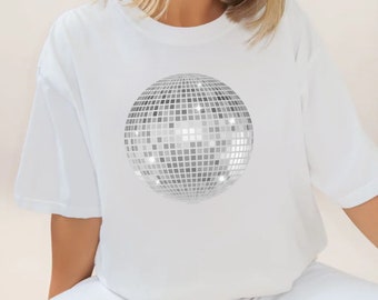Camiseta de bebê Y2K, camisa de bola de discoteca, blusa Y2K, blusa de menina fofa, camisa Y2K, presente de Natal para sua blusa