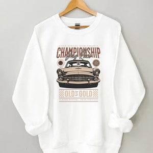 Vintage Car Sweatshirt, Car Hoodie, Fall Sweatshirt, Christmas Gift Sweater, Aesthetic Crewneck, Race Car Sweatshirt, F1 Merch