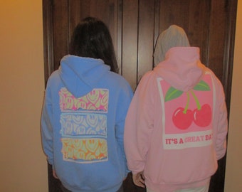 Happy Face Hoodie, Fall Sweatshirt, Aesthetic Vintage Hoodie, Tumblr Hoodie, Perfect Gift, Mama Hoodie, Smile
