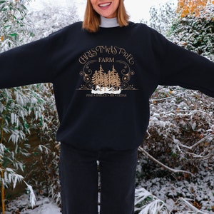 Vintage Weihnachten Crewneck, ästhetisches Sweatshirt, perfektes Geschenk, Winter Sweatshirt, Weihnachtsbaum