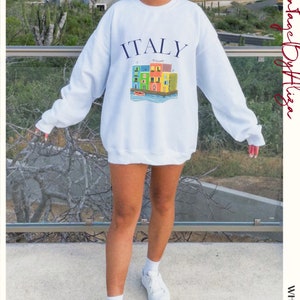 Trendiges Italien Sweatshirt, ästhetisches Sweatshirt, Herbst Sweatshirt, Tumblr Sweatshirt, Vintage, Geschenk