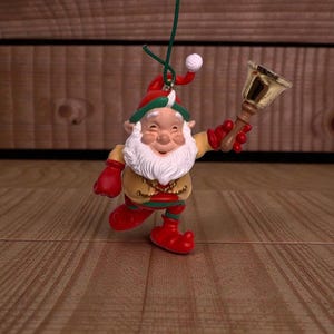 Vintage Hallmark Christmas Ornament: Bell-Bearing Elf, Ken Chow 1999