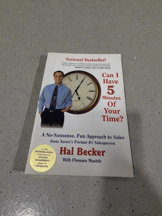 Can I Have 5 Minutes Of Your Time? By Hal Becker Sales Book