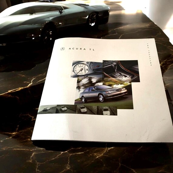 Original 2000 Acura TL Sales Brochure  Collectible Advertising Literature With Fold Out Pages