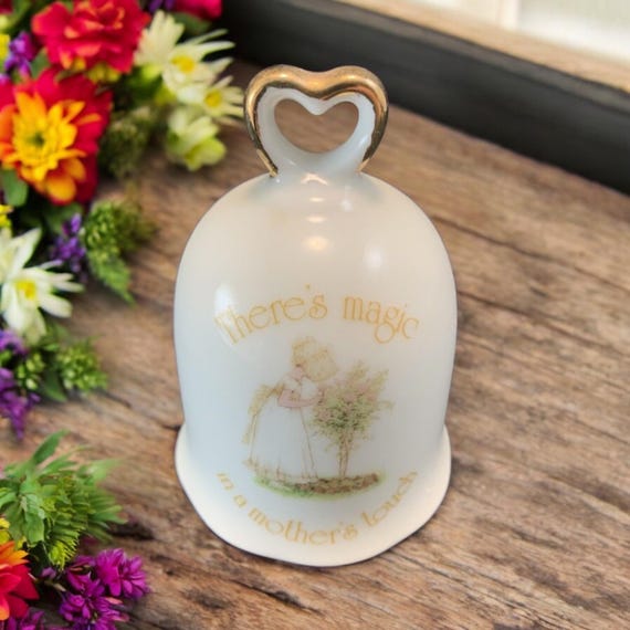 Vintage Holly Hobbie Ceramic Bell: Mother's Touch, Made in Japan