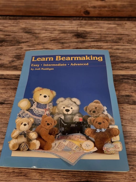 Vintage Bearmaking Craft Book by Judi Maddigan, Signed Copy