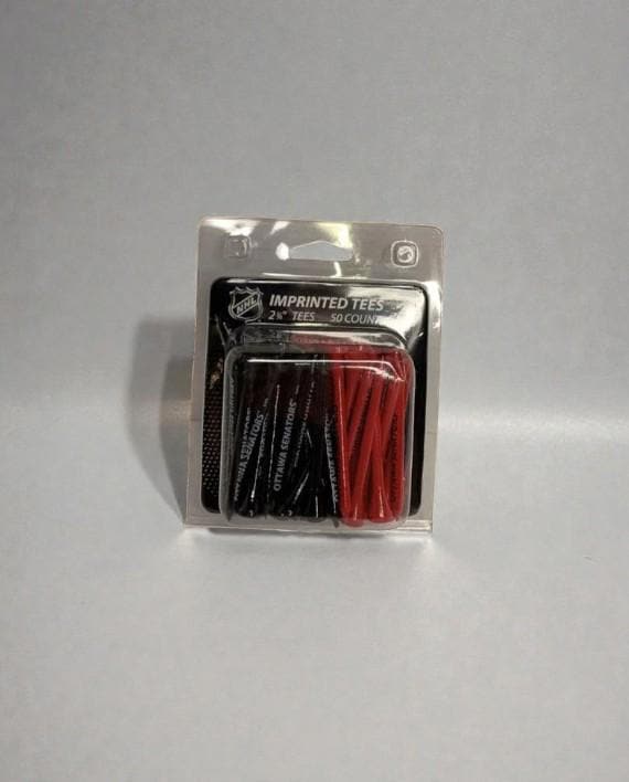 Ottawa Senators Golf Tees: NHL Licensed, 50 Count (2 3/4 Size)