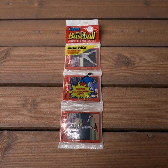 Vintage 1990 Donruss Baseball Card Rack Pack, Phillips & Blyleven