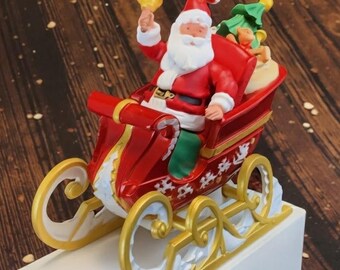 Hallmark Keepsake Club Sleigh On The Way Porcelain Christmas Tree Ornament From 2010