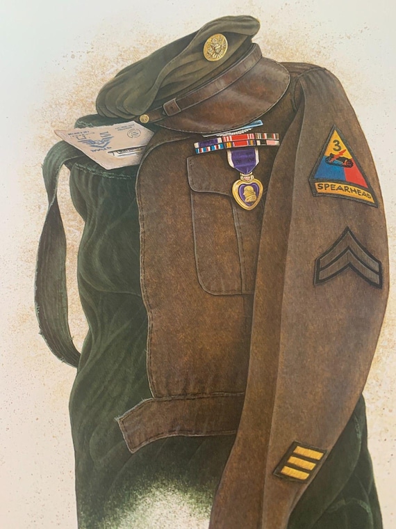 Ben Richmond US Army Lithograph: Signed Limited Edition Military Art