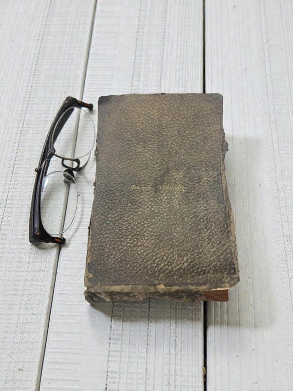 Antique Holman Self Produncing Teacher's Edition Pictorial Pilgrimage Bible Teacher Edition Book From 1898