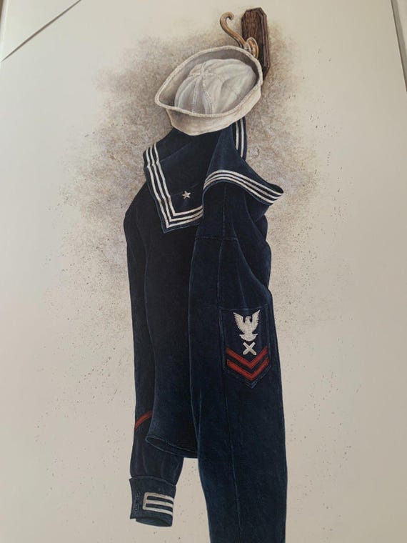 Ben Richmond Shore Leave Lithograph: Hand-Signed US Navy Art, Limited Edition