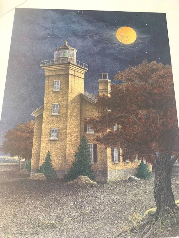 Ben Richmond Harvest Moon Lithograph: Signed Limited Edition Nautical Art