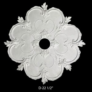 Plaster Medallion 22 1/2 inch Diameter - Architectural Ornamentation for Home Décor - plaster ceiling Medallion for Chandelier