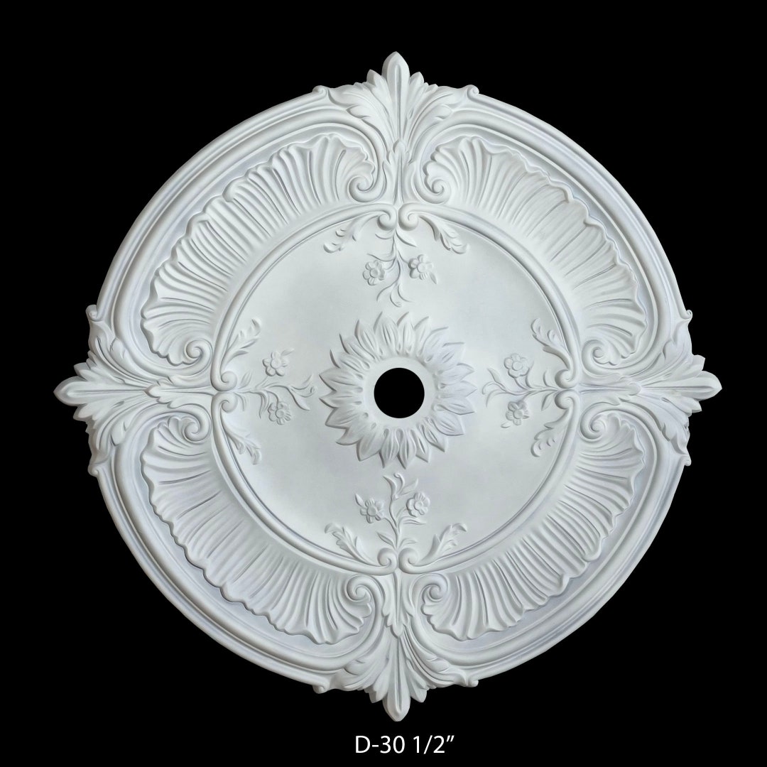 Plaster Ceiling Medallion 30 1/2 Inch Diameter Architectural
