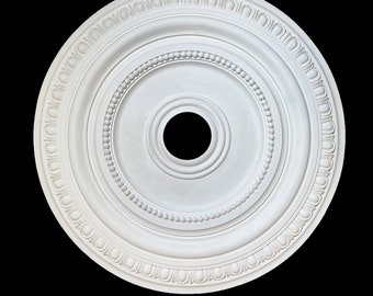 Plaster Ceiling Medallion 28-Inch Diameter - Architectural Ornamentation for Home Décor 28-Inch